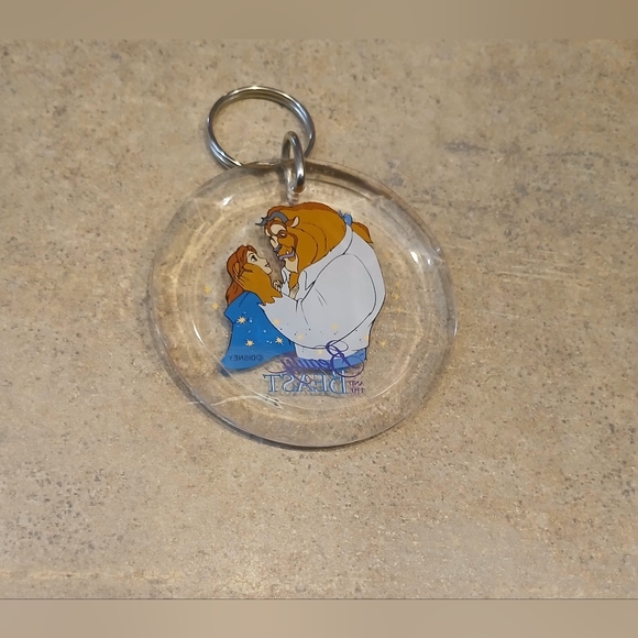 Disney Beauty and the Beast Keychain - Clear and Blue - Picture 4 of 5